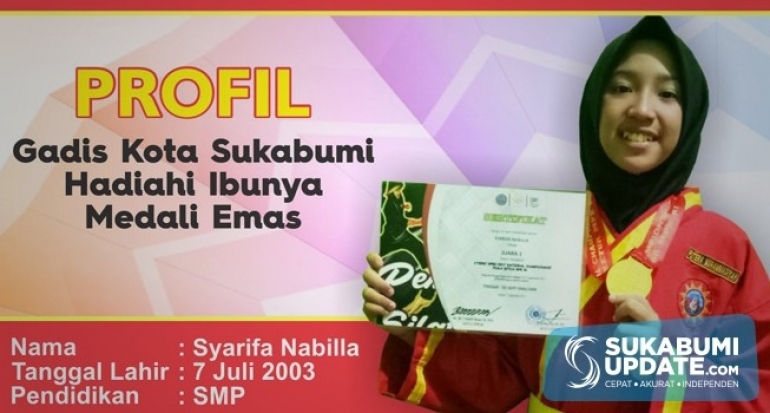 Gadis Kota Sukabumi Hadiahi Ibunya Medali Emas