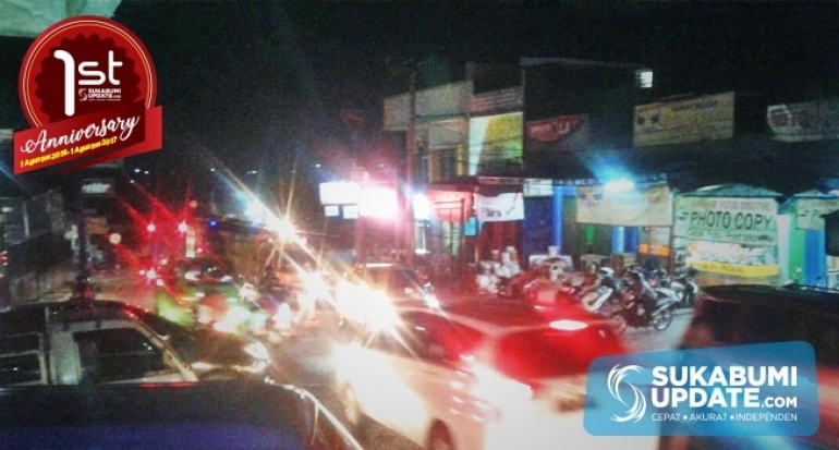 H-5 Pukul 20.10 WIB, Lalin Cicurug Kabupaten Sukabumi Padat Merayap
