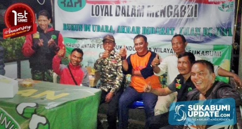 RAPI Lokal 09 Sukabumi Utara Tetap Solid Bantu Polisi Pantau Arus Mudik