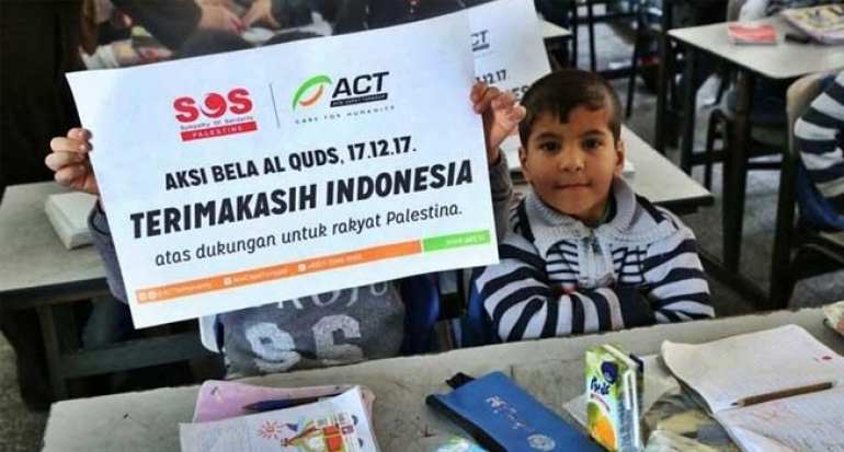 Truk Tangki Air ACT Tiba, Bocah di Gaza: Terima Kasih Indonesia