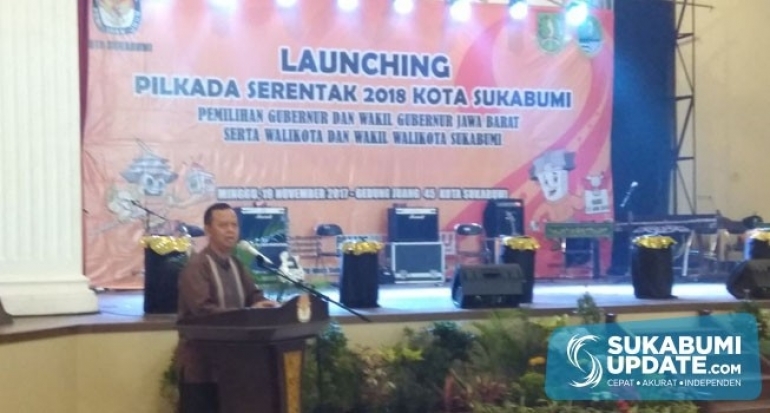 KPU Kota Sukabumi Launching Pemilihan Kepala Daerah Serentak 2018