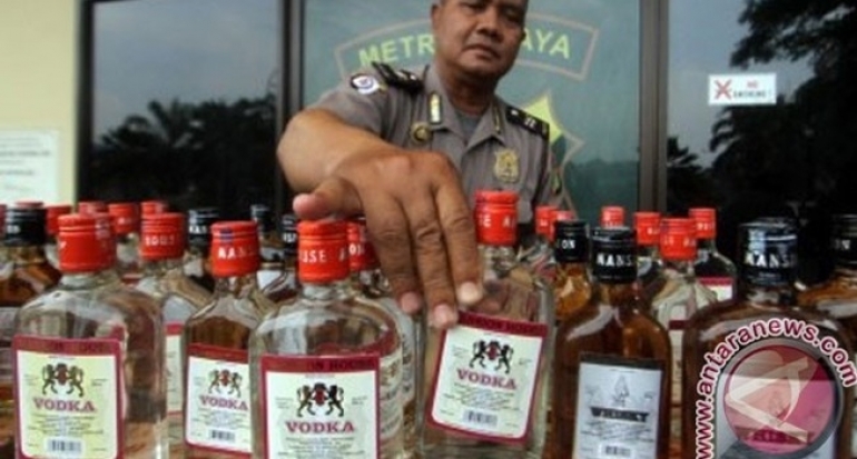 Polres Bongkar Sindikat Pemalsuan Minuman Beralkohol
