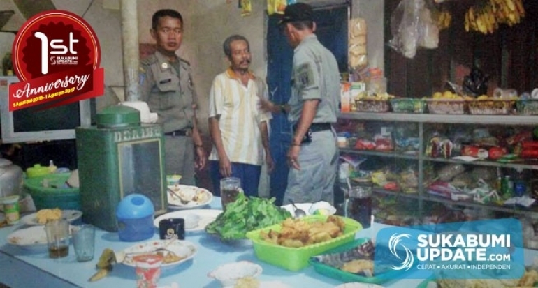 Pemilik Rumah Makan di Cicurug Kabupaten Sukabumi Ditegur Tim Patroli Gabungan