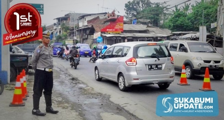 KBO Lantas Polres Sukabumi: Puncak Arus Mudik Diprediksi Kamis Malam