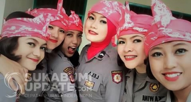 Para Pendekar Cantik Penjaga Polres Sukabumi Kota, Berani?
