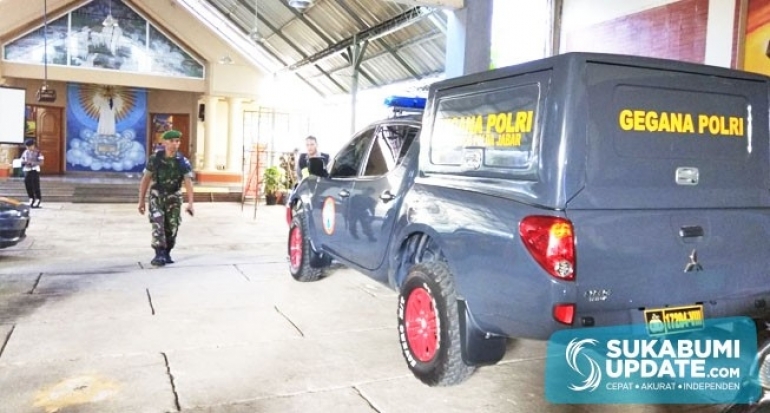 Jibom Polda Jabar Sterilkan Empat Gereja di Cicurug, Ini Hasilnya! 