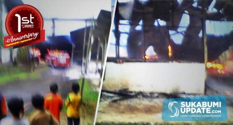 Terbakar, Pabrik Kayu di Cibadak Kabupaten Sukabumi