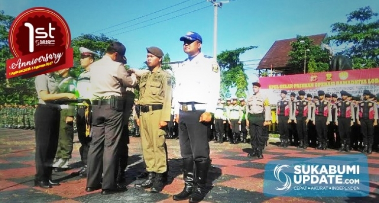 Polres Sukabumi Gelar Apel Pasukan Persiapan Mudik Lebaran 2017