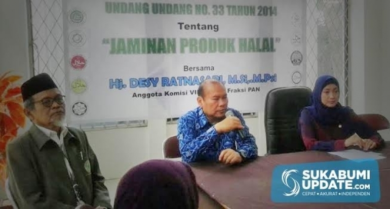 MUI Kota Sukabumi dan Komisi VIII DPR RI Sosialisasi Sertifikat Halal