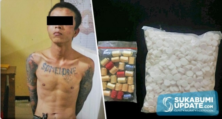 Kuasai Obat-obatan Terlarang, Pelaku Diamankan Sat Narkoba Polres Sukabumi