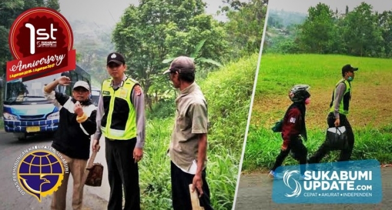 Berhari-hari Atur Lalin, Anggota Polsek Cicurug Resor Sukabumi Sabar Layani Pemudik