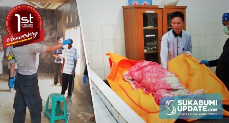 Warga Kampung Neglasari Kabupaten Sukabumi Dihebohkan Penemuan Wanita Paruh Baya Tergantung di Rumah