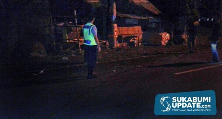 Lupa Tutup Bak, Truk Seret Kabel PLN di Lembursitu Kota Sukabumi