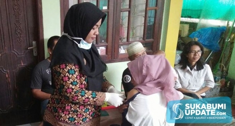 Antisipasi Penyebaran Infeksi Difteri, UPTD Puskesmas Cicurug Kabupaten Sukabumi Terjun ke Warga