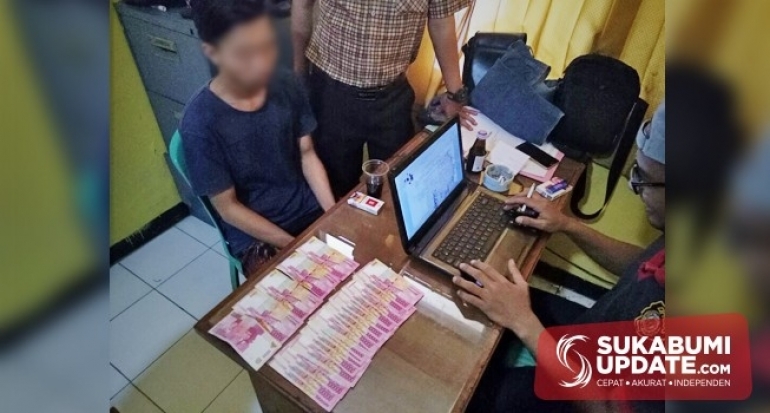 Edarkan Upal, Polsek Parungkuda Kabupaten Sukabumi Bekuk Pemuda Asal Jawa Tengah