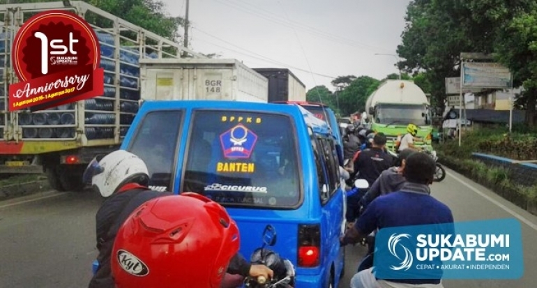 Info Lalin Cicurug Kabupaten Sukabumi Pukul 17.00 WIB