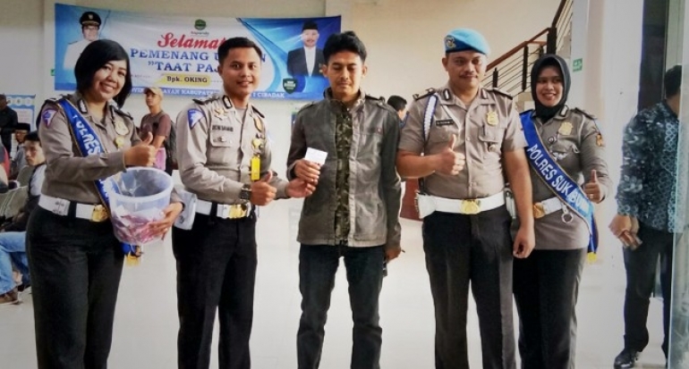 Operasi Zebra 2017, Samsat Cibadak Jadi Ajang Sosialisasi Polres Sukabumi