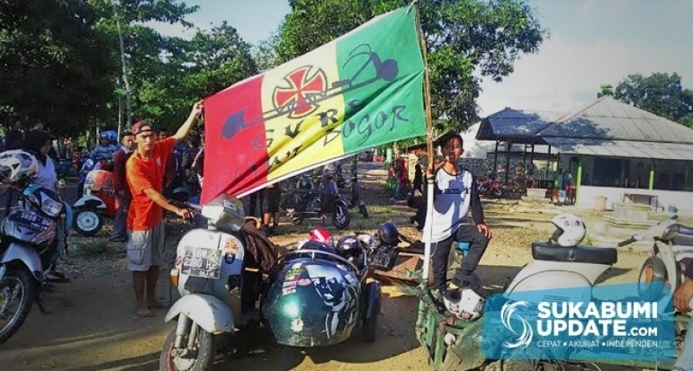 Vespa Independent Ciawi Kunjungi Geopark Ciletuh Kabupaten Sukabumi