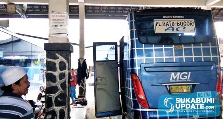 Penumpang Bus Keluhkan Mahalnya Tarif Jurusan Bogor-Palabuhanratu Kabupaten Sukabumi