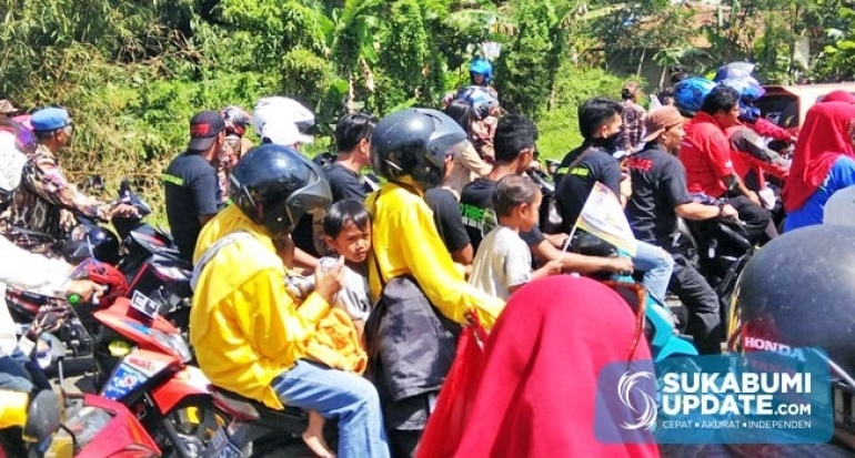 Parah !Â Anak-anak Dilibatkan Dalam Deklarasi Kampanye Damai Pilkada Kota Sukabumi