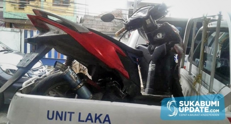 Polres Sukabumi Kota Mediasi Tabrakan Motor Matic vs Angkot